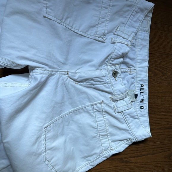 Allen B White Wide Leg Pants 28 - Picture 3 of 5